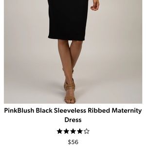Casual Sleeveless Ribbed maternity dress